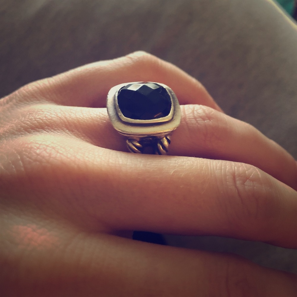 David Yurman 14mm Black Onyx Albion Ring